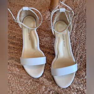 Sarah Flint perfect block sandal 60 in white leather